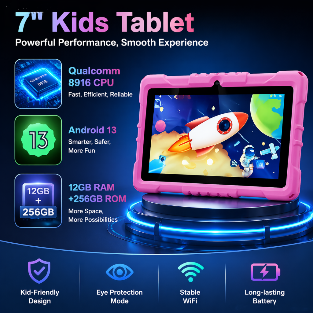 Kids Education Free App - Android 13 Kids WIFI Tablet 7inch