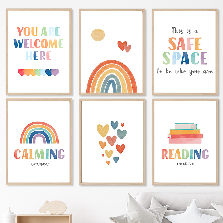 Rainbow Classroom Wall Art Edu - Inspirational Kids Education Quotes recensie en prijs