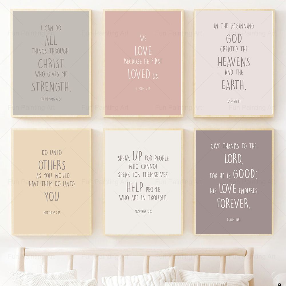 Kids Bible Verse Quotes Prints - Kids Education Quote recensie en prijs