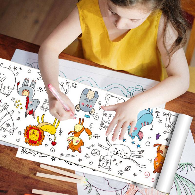 Coloring Paper Roll For Kids C - Kids Education Wallpaper recensie en prijs