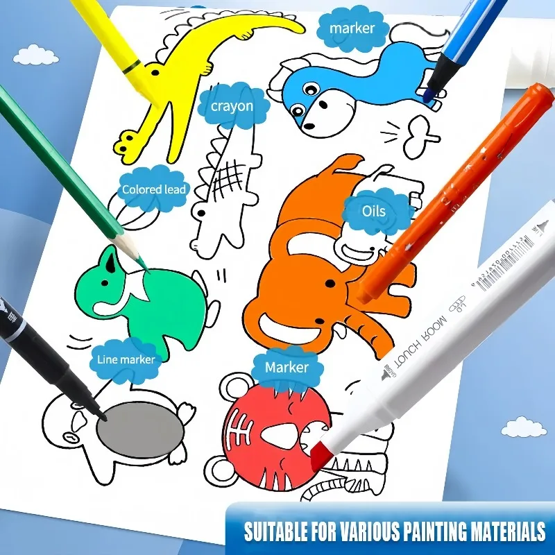 Kids Coloring Paper Roll Stick - Kids Education Wallpaper recensie en prijs