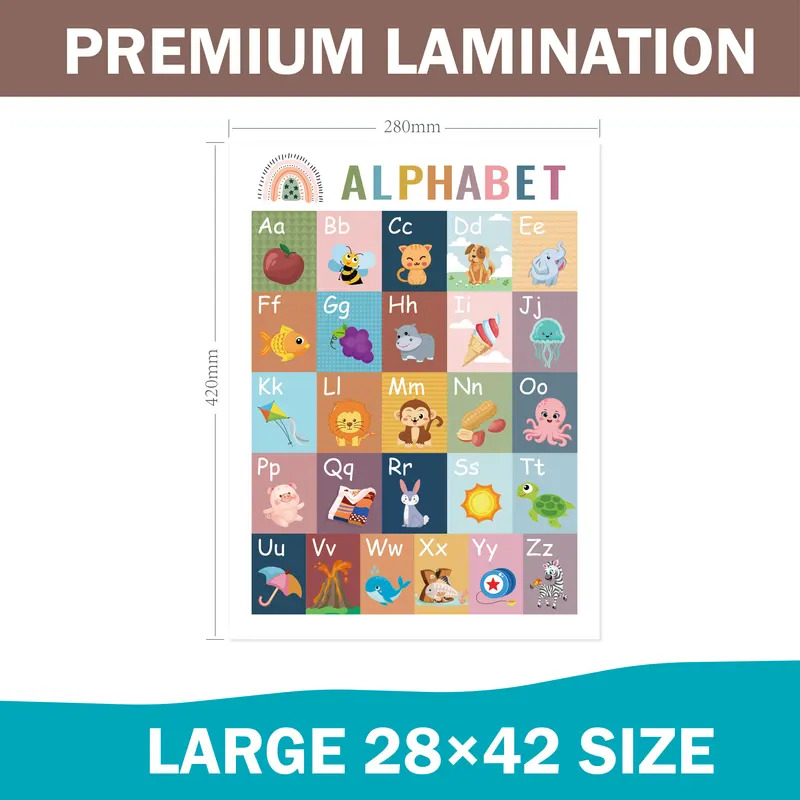 16Pcs Montessori Enlighten Ear - Kids Education Wallpaper recensie en prijs