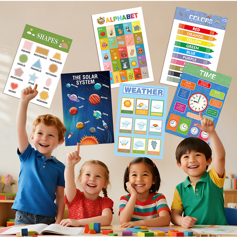 12Pcs Educational Posters for  - Kids Education Wallpaper recensie en prijs