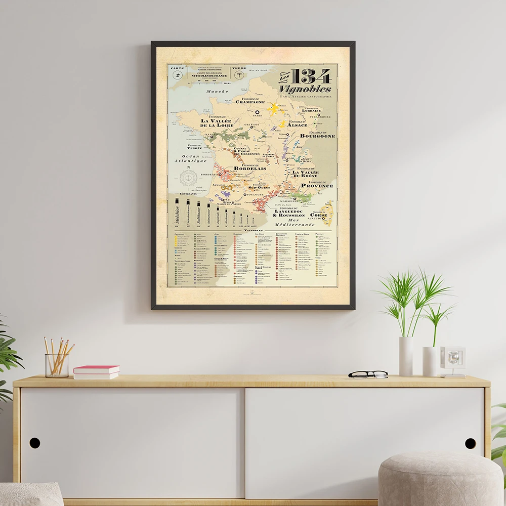 Retro Map Europe City Vines Ma - Kids Education Quote recensie en prijs