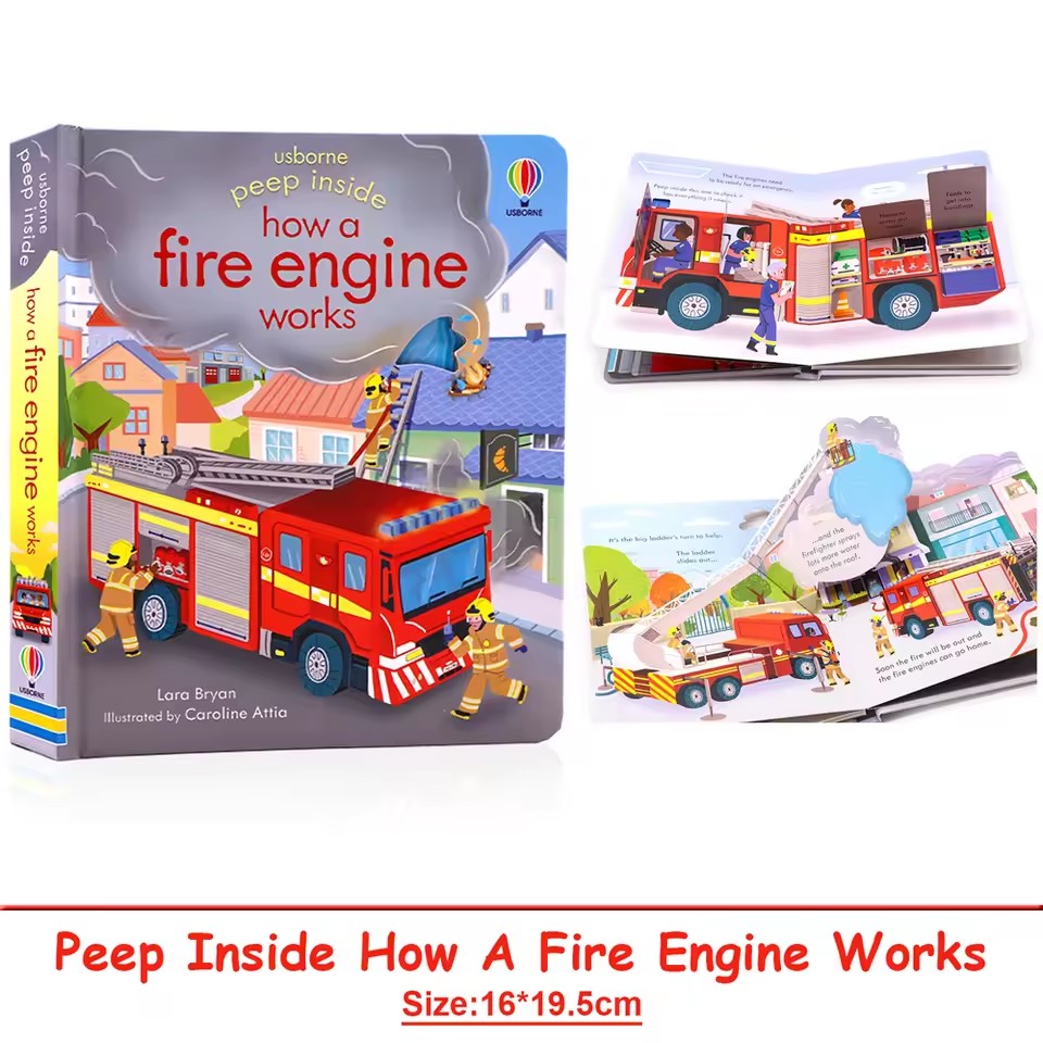 Usborne Peep Inside How A Fire - Kids Education Picture recensie en prijs