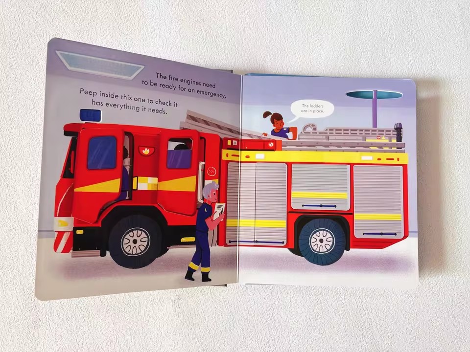 Usborne Peep Inside How A Fire - Kids Education Picture recensie en prijs