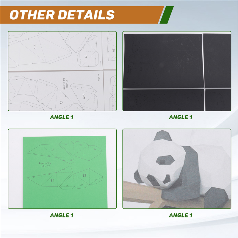 ABXF-3D Animal Paper Model,Pan - Kids Education Wallpaper recensie en prijs