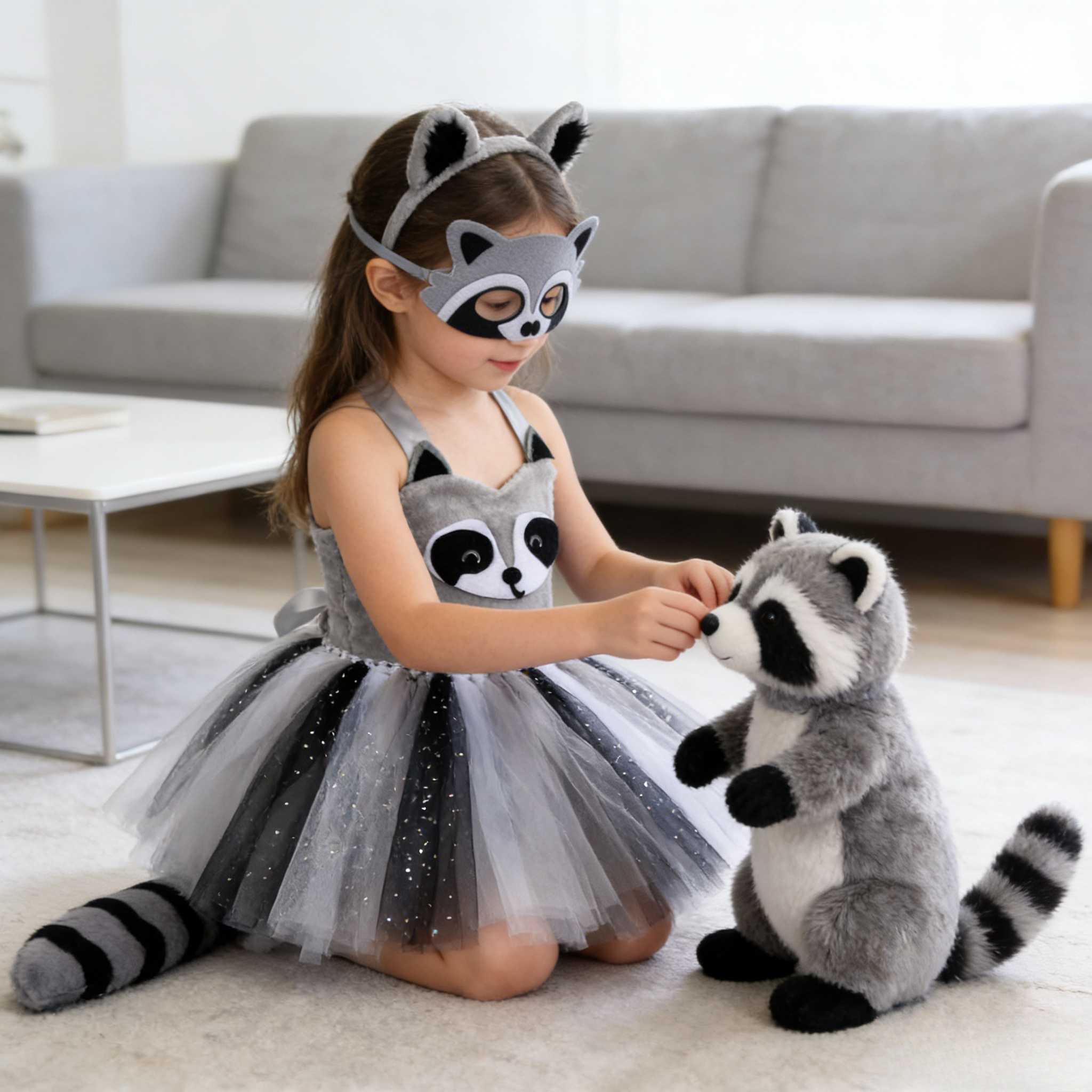 Kids Raccoon Cosplay Dress Ani - Kids Education School recensie en prijs