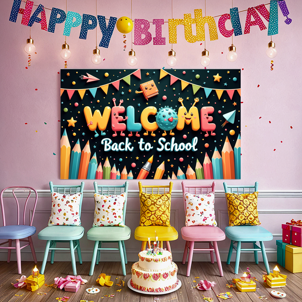 Back To School Banner Colorful - Kids Education Banner recensie en prijs