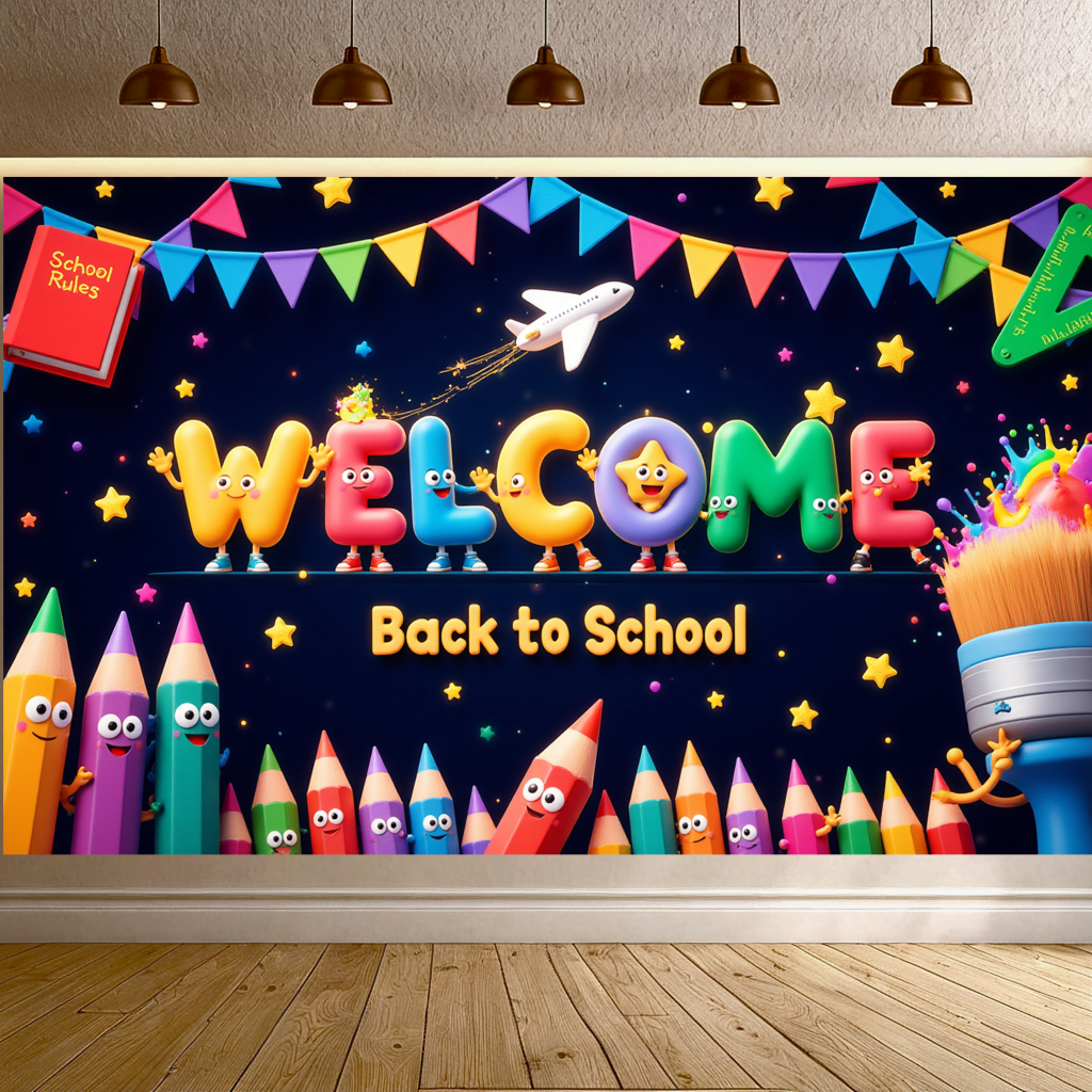 Back To School Banner Colorful - Kids Education Banner recensie en prijs