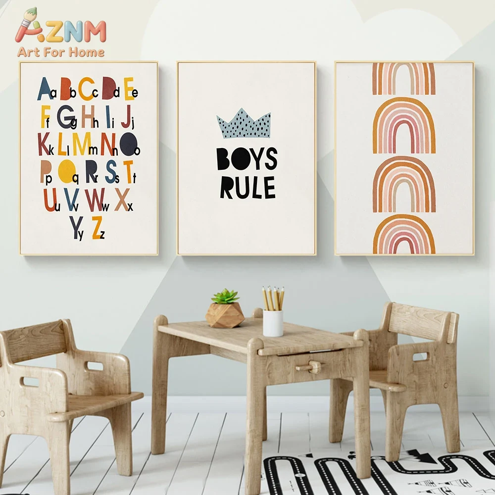 Rainbow Alphabet Poster Educat - Kids Education Picture recensie en prijs