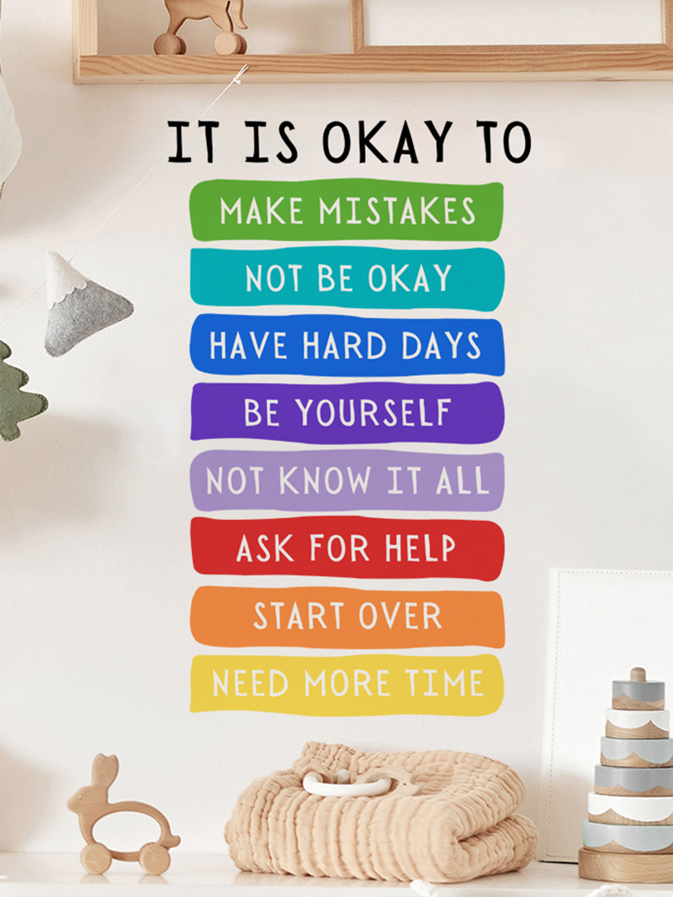 It's Okay to Not be Okay Poste - Kids Education Quote recensie en prijs