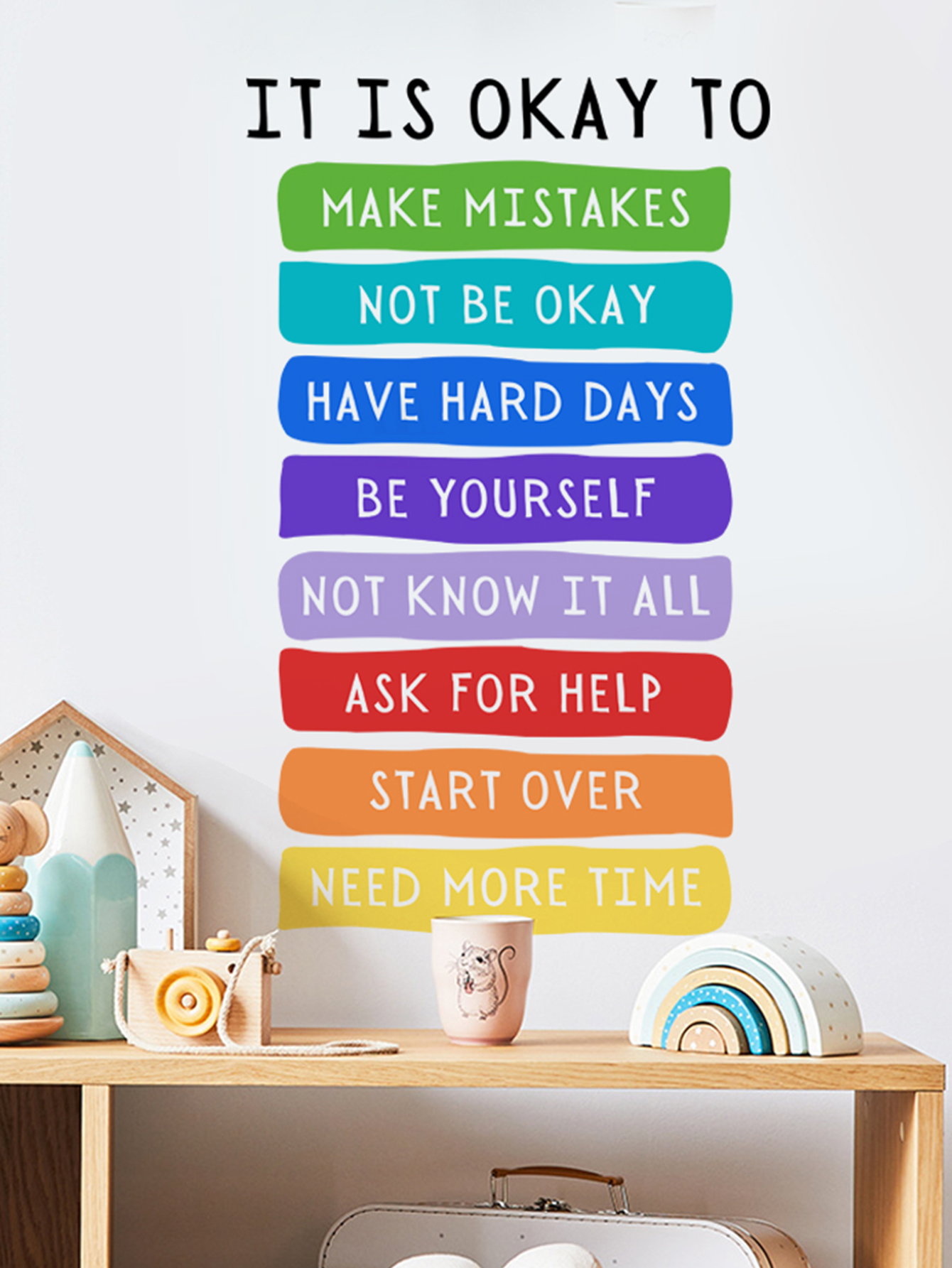 It's Okay to Not be Okay Poste - Kids Education Quote recensie en prijs
