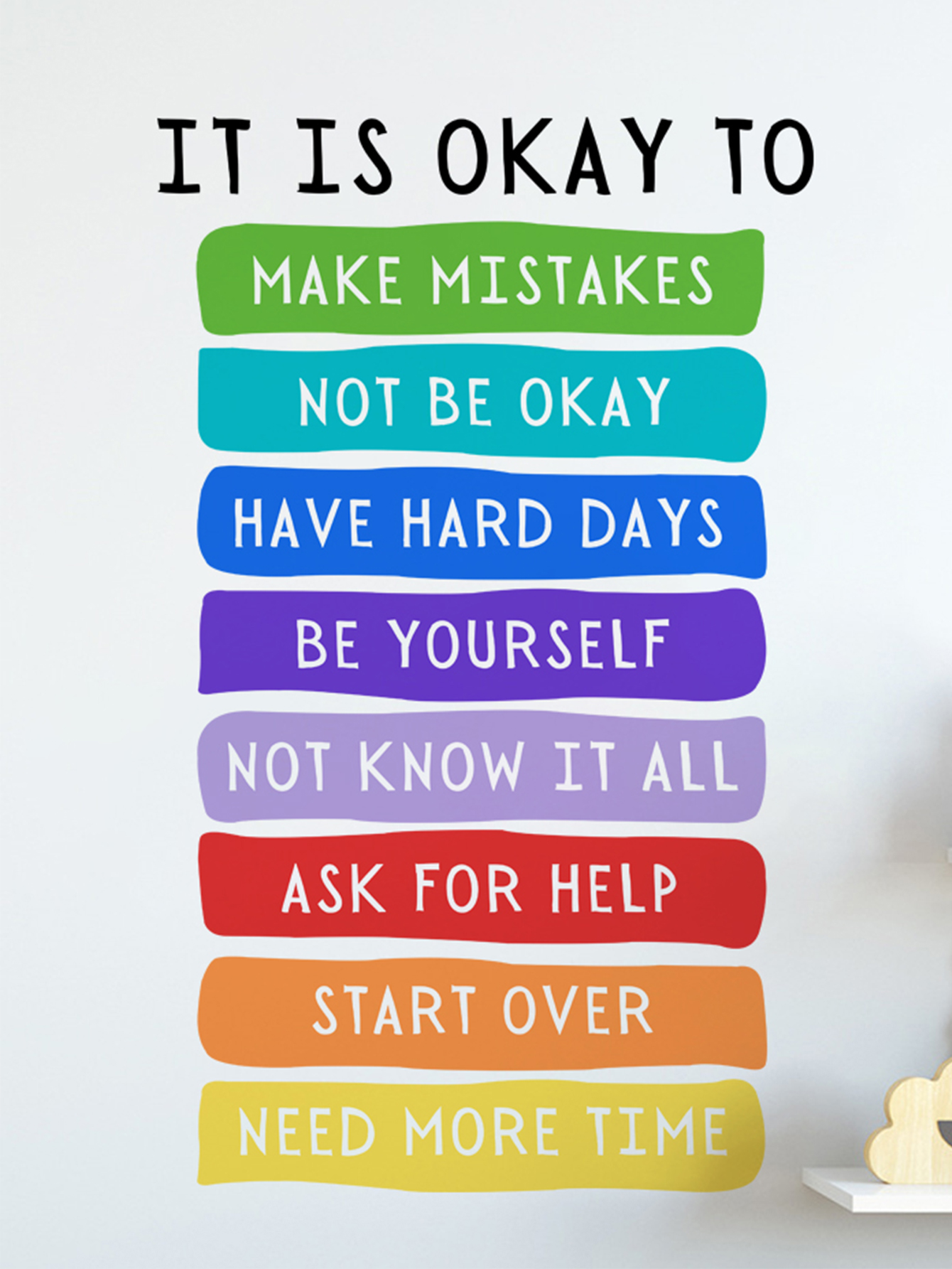 It's Okay to Not be Okay Poste - Kids Education Quote recensie en prijs