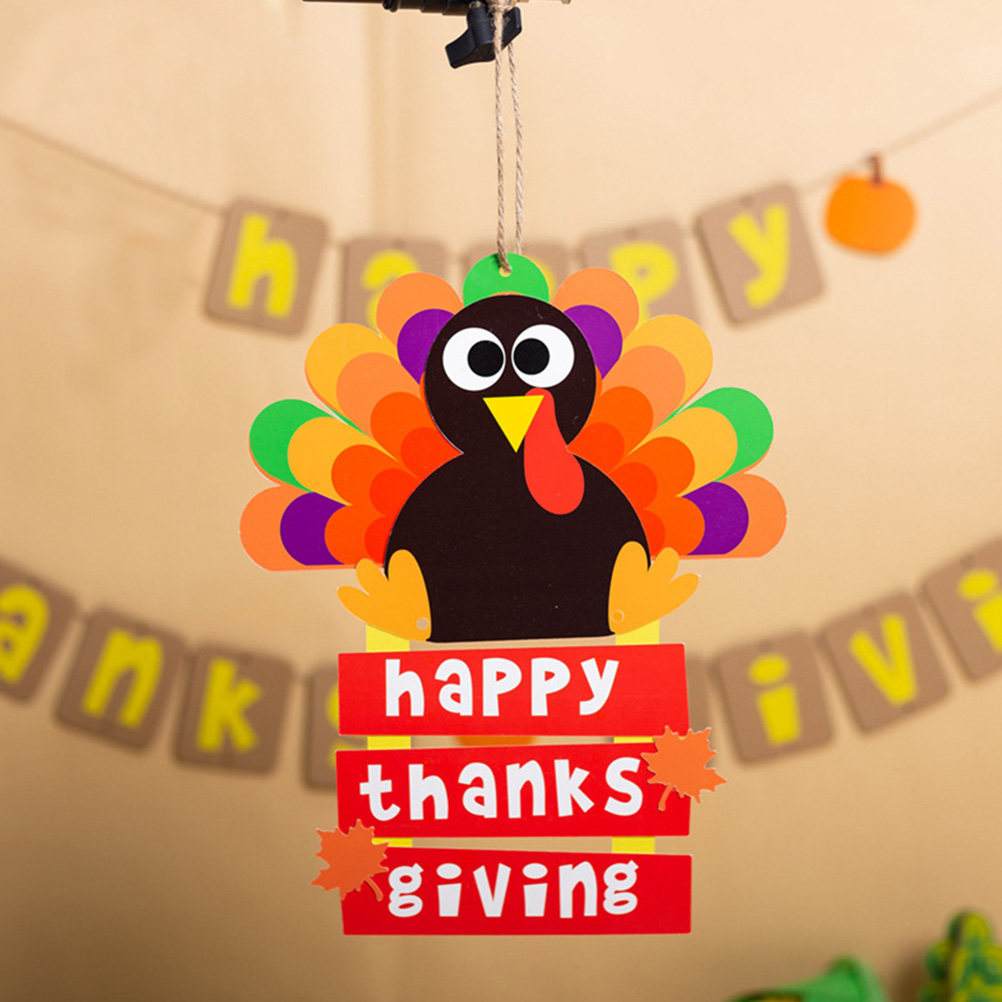 2Pcs Turkey Hanging Decoration - Kids Education Wallpaper recensie en prijs