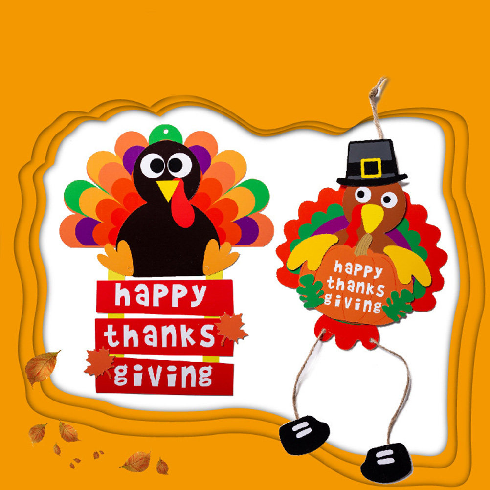 2Pcs Turkey Hanging Decoration - Kids Education Wallpaper recensie en prijs