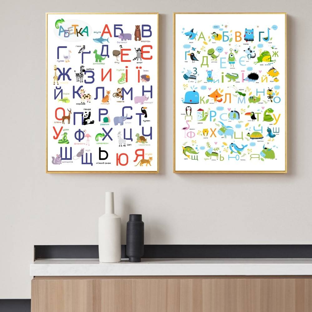 Ukrainian Alphabet with Funny  - Kids Education Wallpaper recensie en prijs