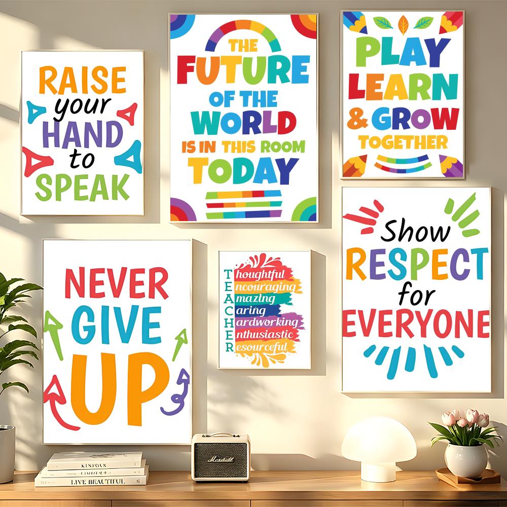 Positive Kid Classroom Wall Pi - Kids Education Wallpaper recensie en prijs