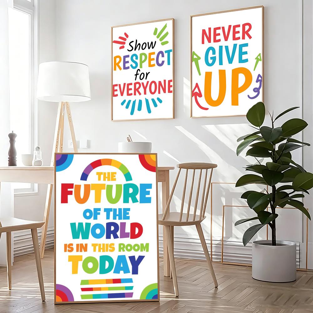 Positive Kid Classroom Wall Pi - Kids Education Wallpaper recensie en prijs