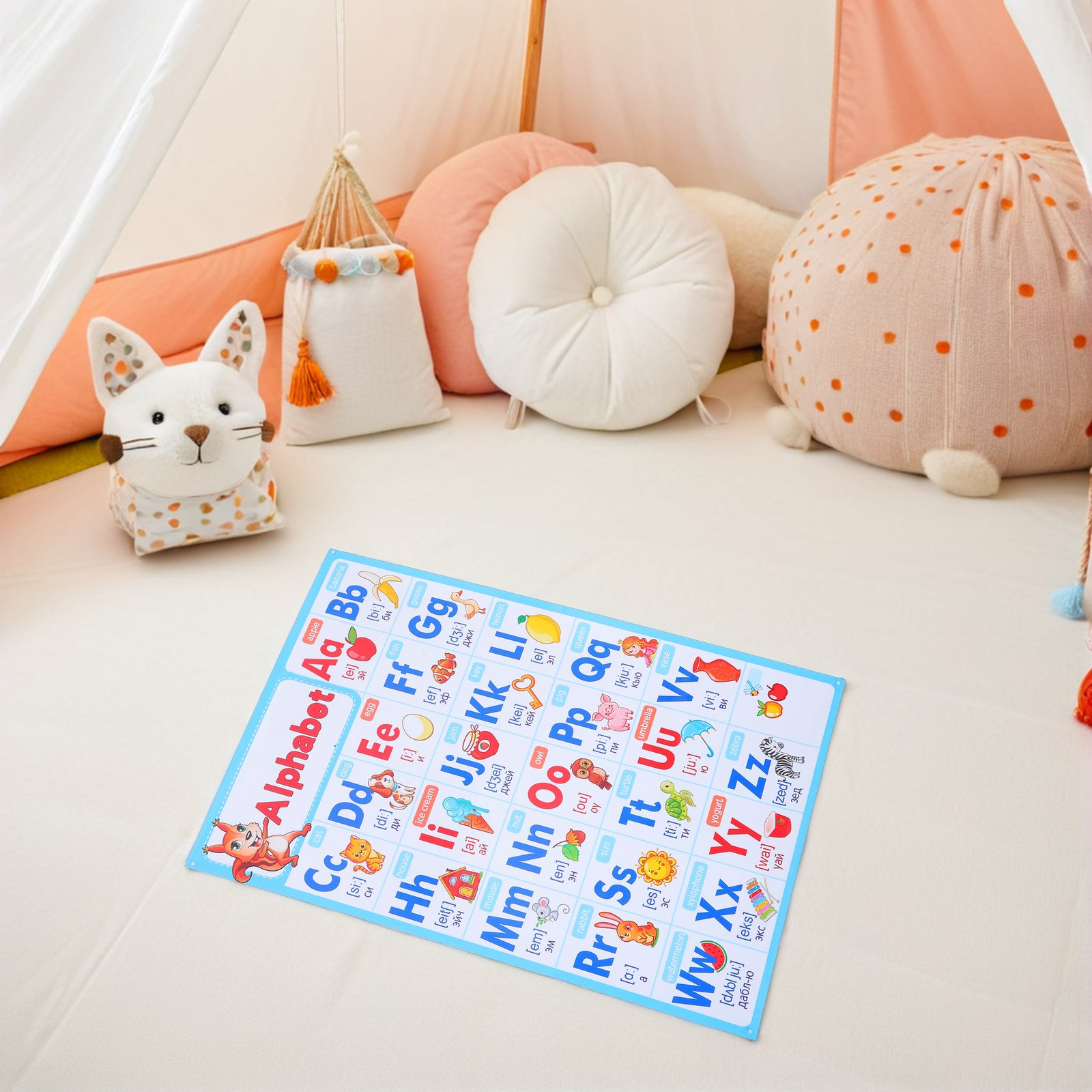 Alphabet Poster Chart Preschoo - Kids Education Wallpaper recensie en prijs