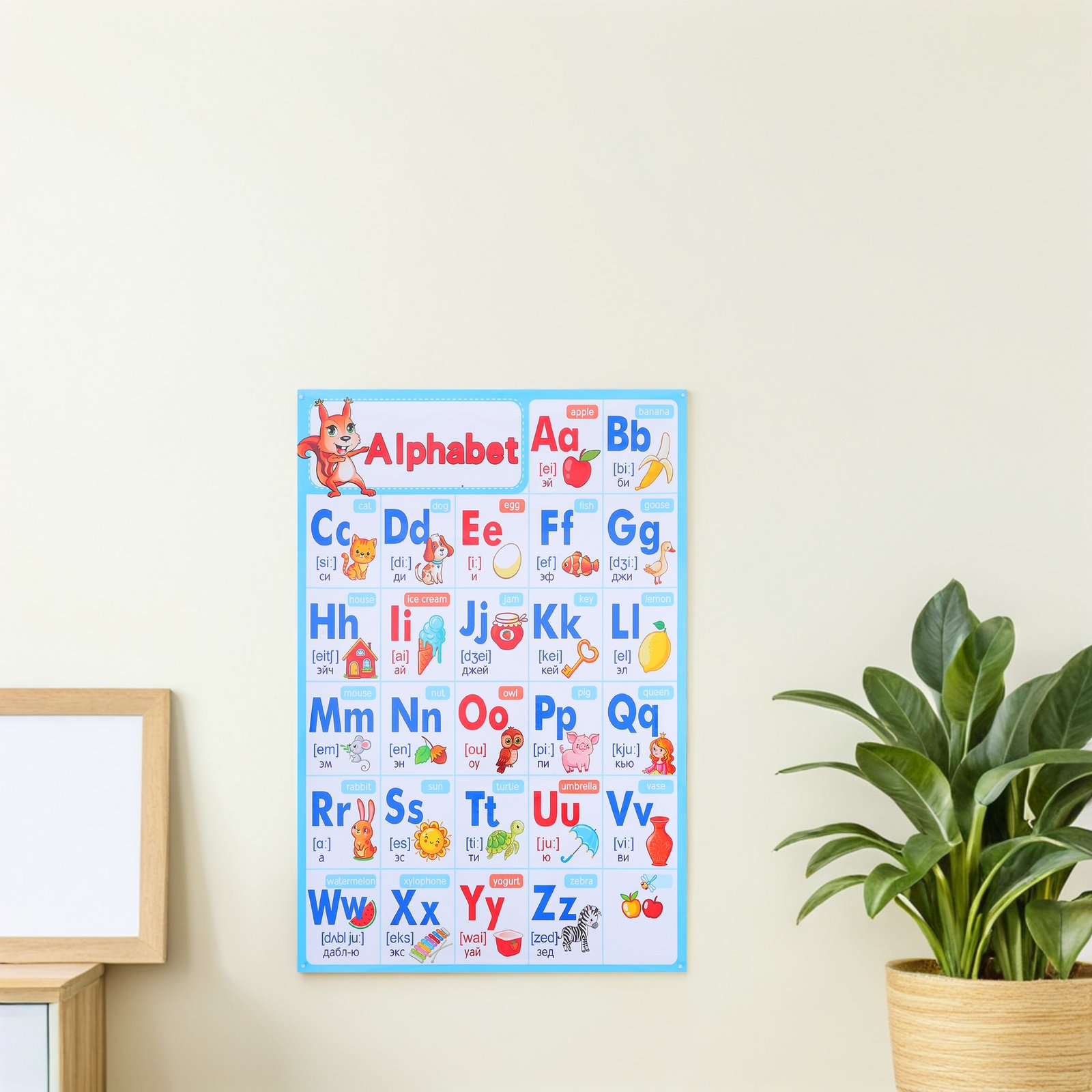Alphabet Poster Chart Preschoo - Kids Education Wallpaper recensie en prijs