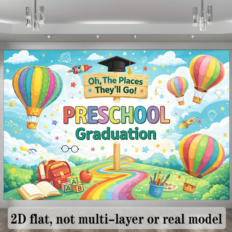 Preschool Graduation Backdrop  - Kids Education Banner recensie en prijs