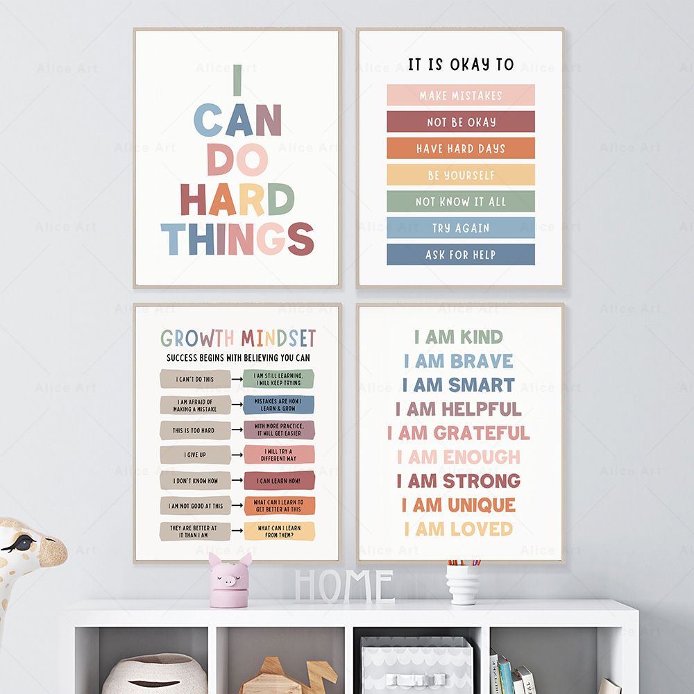 Affirmations for Kids Room Pos - Kids Education Quote recensie en prijs