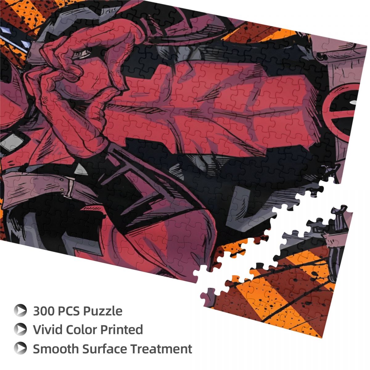 Deadpool Heart Hands Wooden Pu - Kingdom Kids Education recensie en prijs