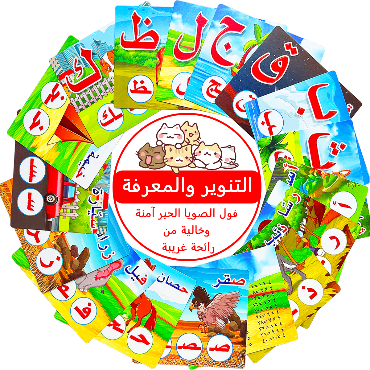 28Pcs Double Sided Arabic Alph - Flash Card Alphabet recensie en prijs