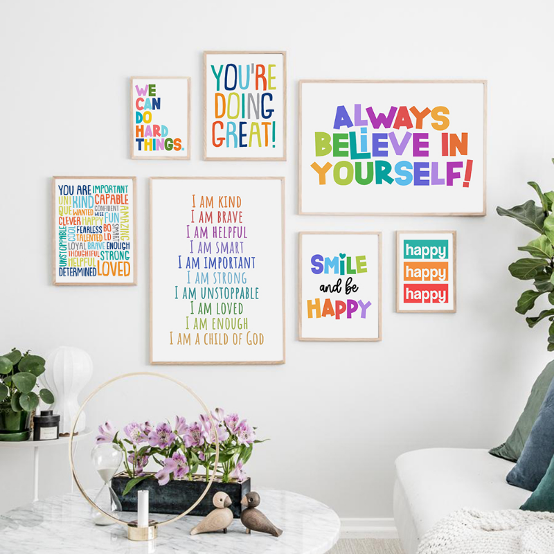 Positive Kid Classroom Wall Pi - Kids Education Picture recensie en prijs