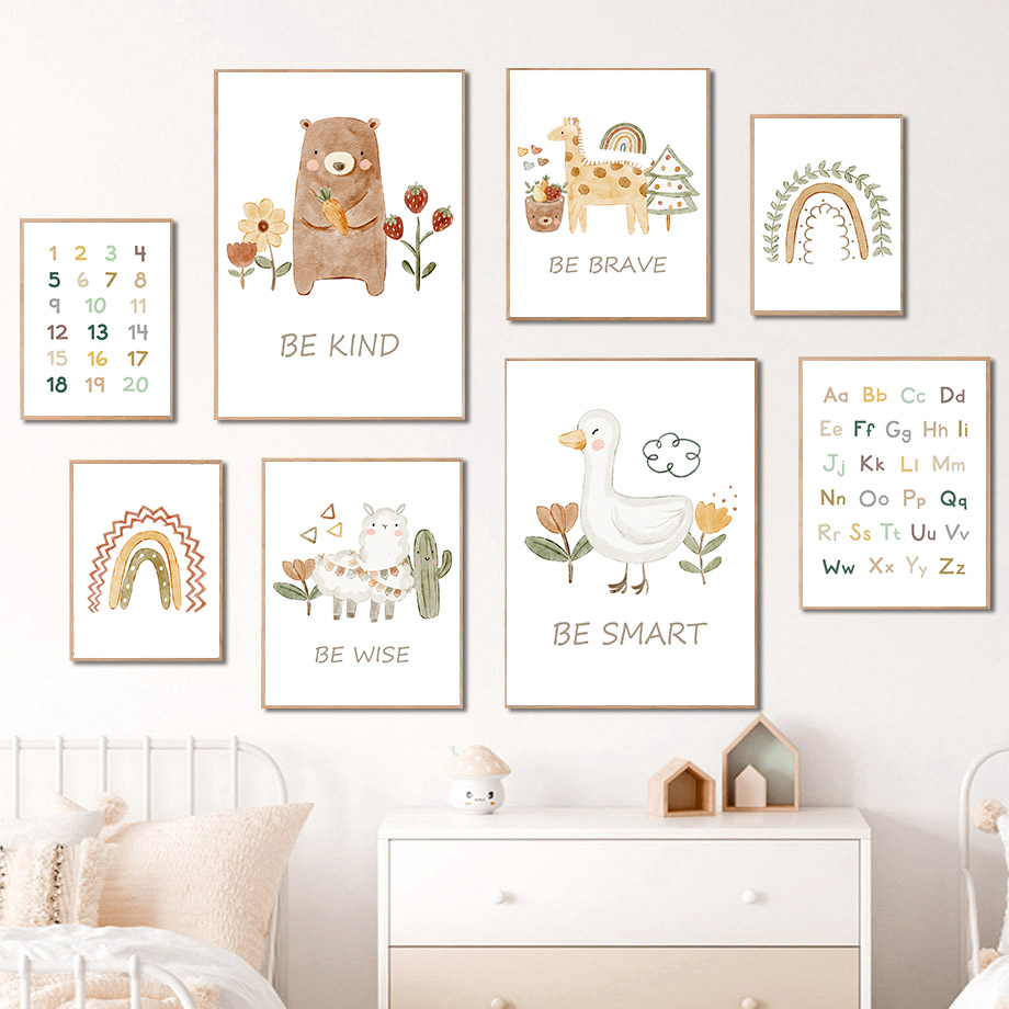Neutral Nursery Wall Art Educa - Kids Education Quote recensie en prijs