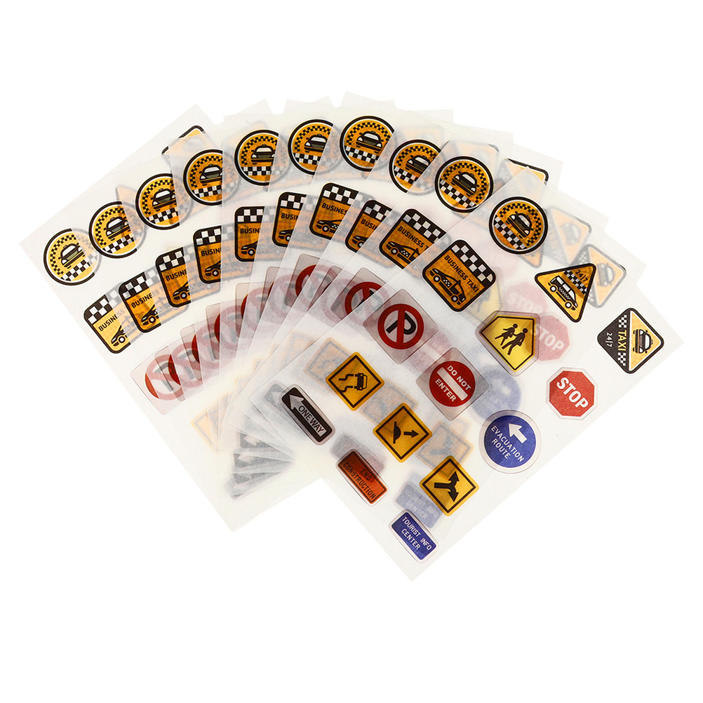 20 Sheets Traffic Sign Decals  - Kids Education Wallpaper recensie en prijs