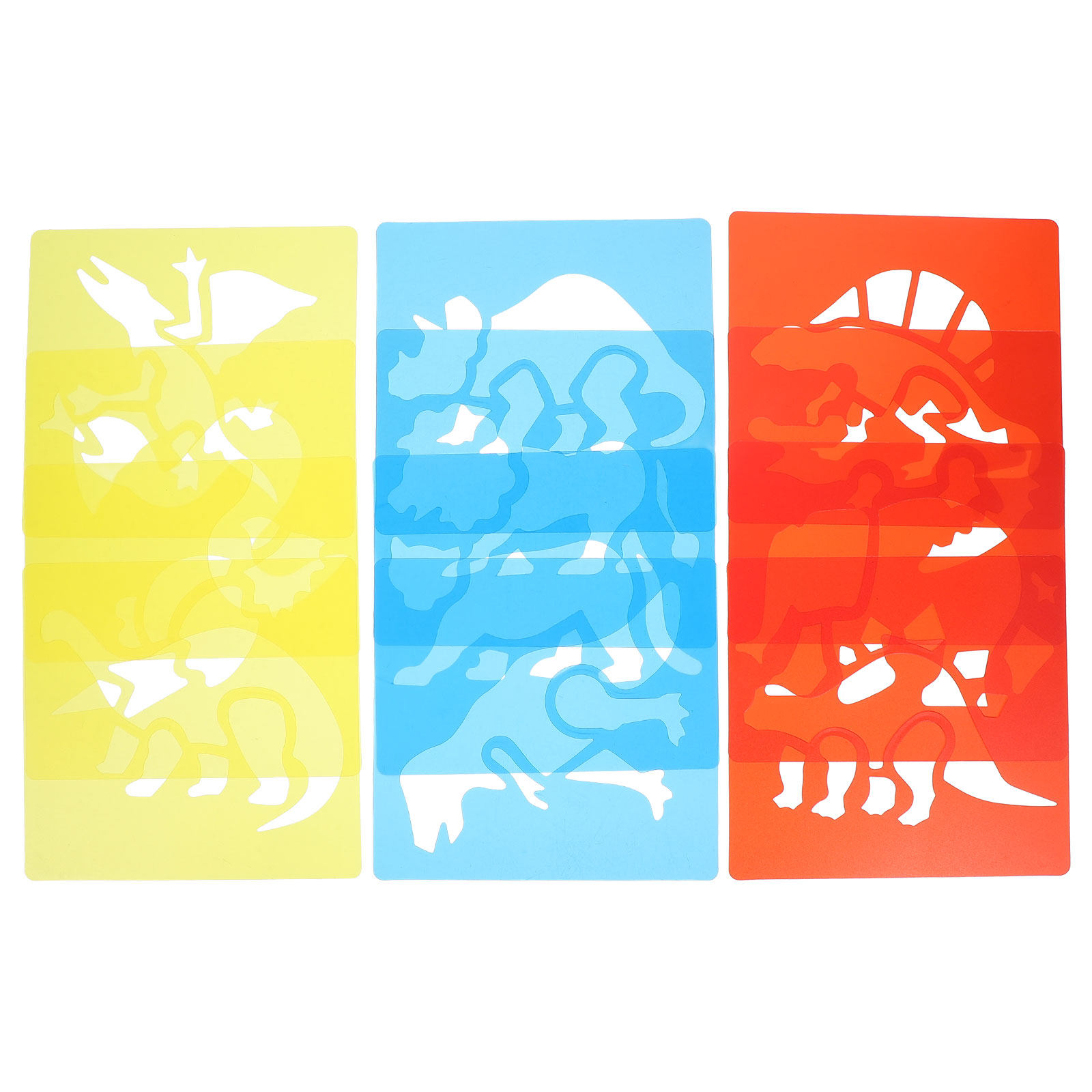 12Pcs Plastic Drawing Stencils - Kids Education Wallpaper recensie en prijs