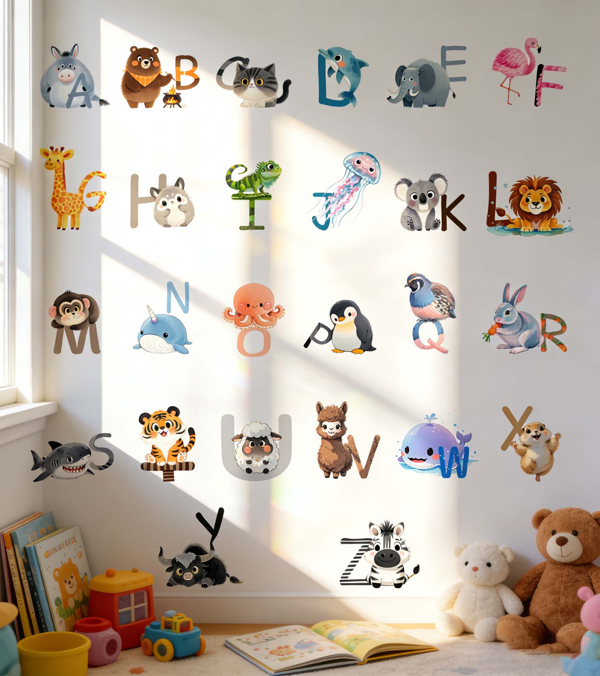 26 Letter English Alphabet Wal - Kids Education Wallpaper recensie en prijs