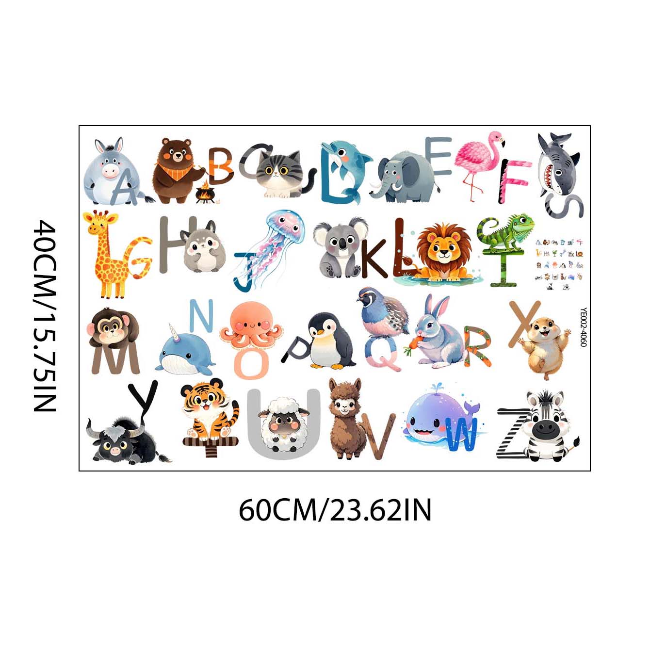 26 Letter English Alphabet Wal - Kids Education Wallpaper recensie en prijs
