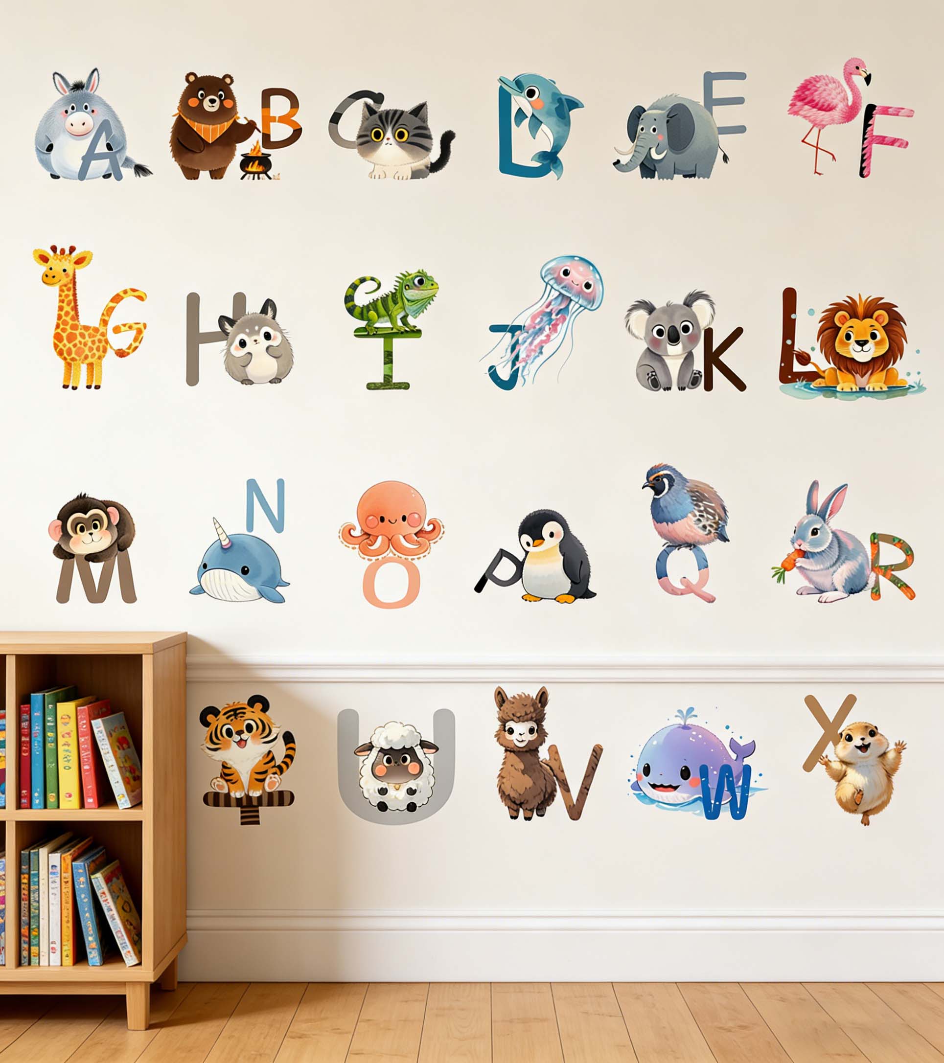 26 Letter English Alphabet Wal - Kids Education Wallpaper recensie en prijs