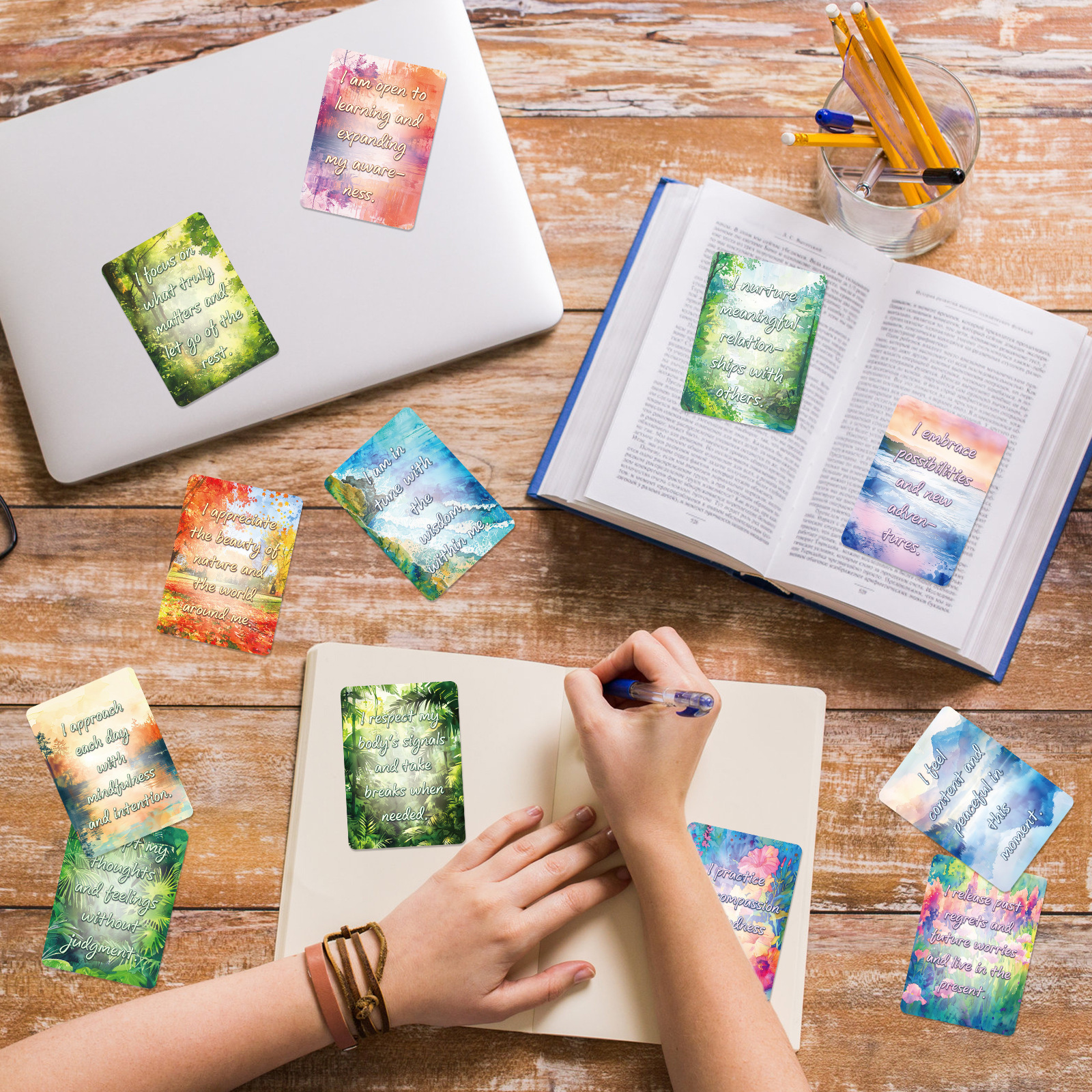 50Pcs Watercolor Landscape Ins - Inspirational Kids Education Quotes recensie en prijs