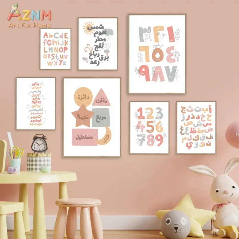 Arabic Wall Art English Alphan - Kids Education School recensie en prijs