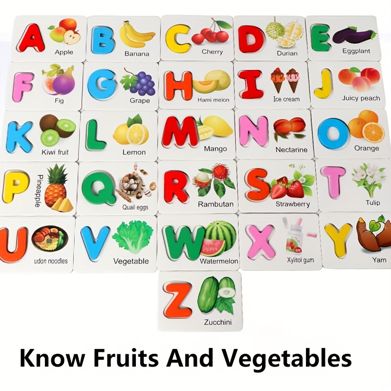 Wooden Alphabet Flashcards for - Flash Card Alphabet recensie en prijs